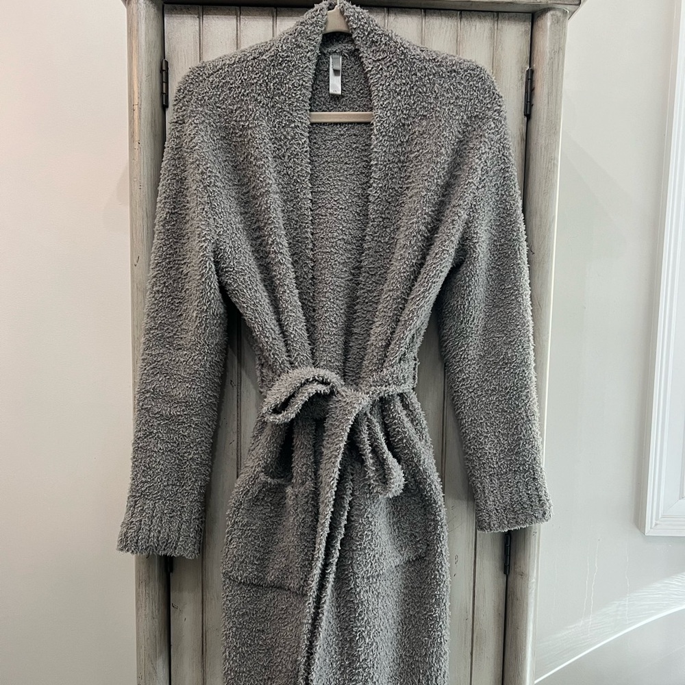 SKIMS Gray Cozy Robe Short L/XL NWOT